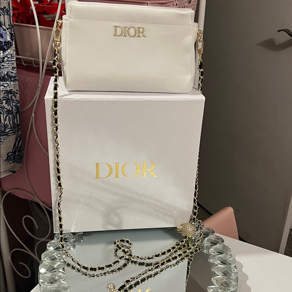Dior Pouch with Adjustable Chain Strap - Picture 3 of 10